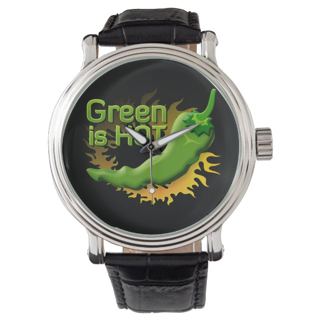 Groen is HOT Horloge (Voorkant)