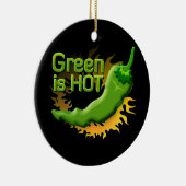 Groen is HOT Keramisch Ornament (Rechts)