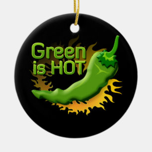 Groen is HOT Keramisch Ornament