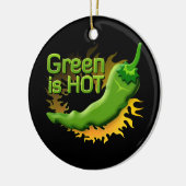 Groen is HOT Keramisch Ornament (Links)