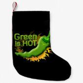 Groen is HOT Kleine Kerstsok (Voorkant)