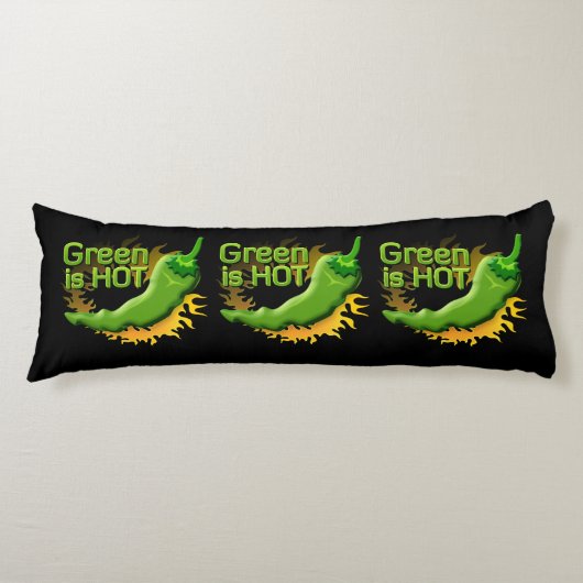Groen is HOT Lichaamskussen (Voorkant)