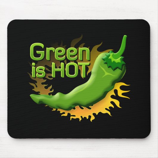 Groen is HOT Muismat (Voorkant)