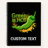 Groen is HOT Notitieboek (Voorkant)
