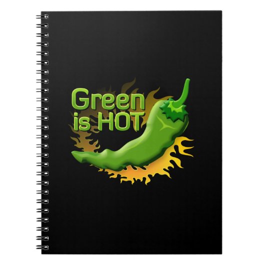 Groen is HOT Notitieboek (Voorkant)