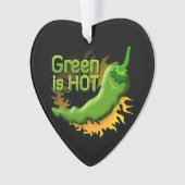 Groen is HOT Ornament (voorkant)
