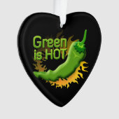 Groen is HOT Ornament (voorkant)