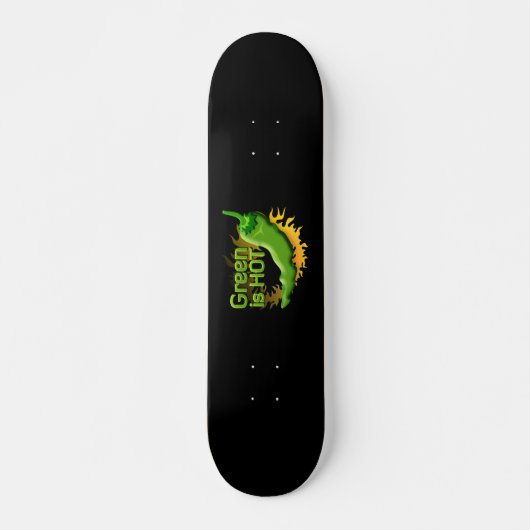 Groen is HOT Persoonlijk Skateboard (Voorkant)