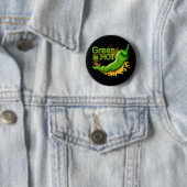 Groen is HOT Ronde Button 5,7 Cm (In situ)