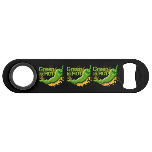 Groen is HOT Speed Flessenopener (Voorkant (Horizontaal))