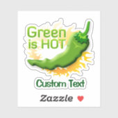 Groen is HOT Sticker (Vel)