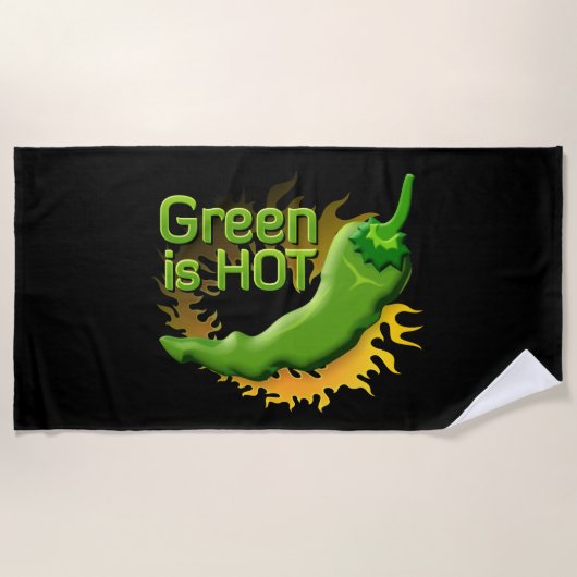 Groen is HOT Strandlaken (Voorkant)
