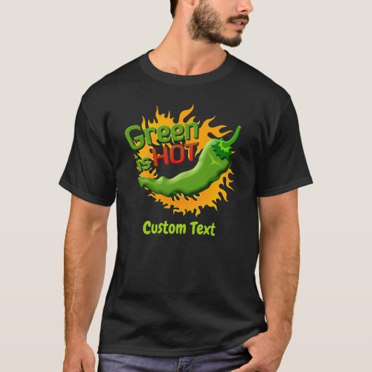 Groen is HOT T-shirt (Voorkant)