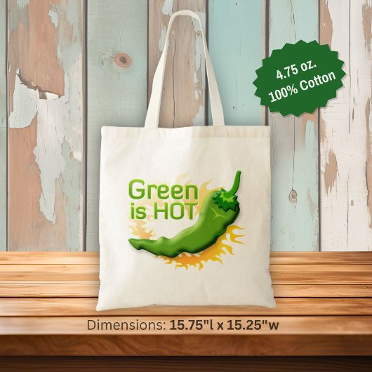Groen is HOT Tote Bag