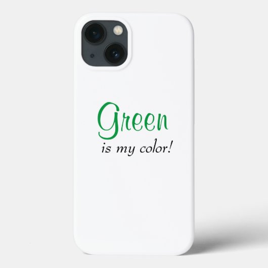 Groen is mijn Colour Cute Girly Gezegde Case-Mate iPhone Case (Achterkant)