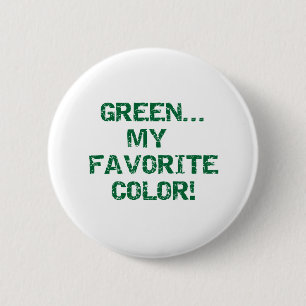 Groen is mijn favoriete kleur ronde button 5,7 cm
