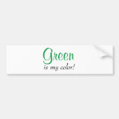 Groen is mijn kleur bumpersticker (Voorkant)