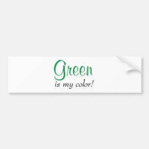 Groen Is Mijn Kleur Bumpersticker