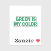 Groen Is Mijn Kleur St Patrick Dag Sticker