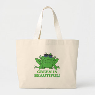 Groen is prachtig grote tote bag