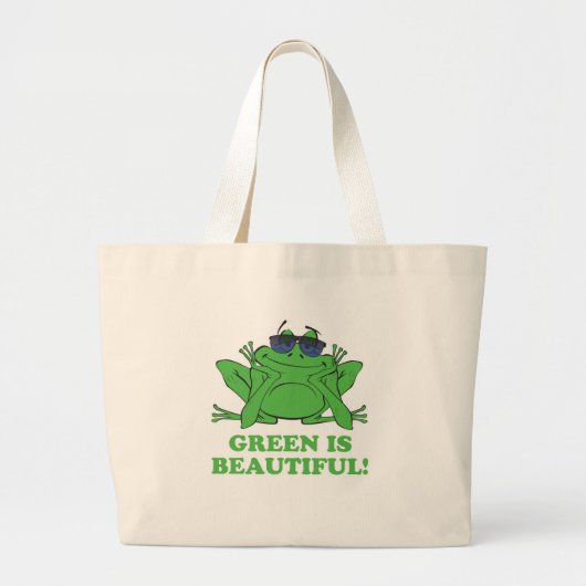 Groen is prachtig grote tote bag (Voorkant)