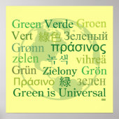Groen is universeel poster (Voorkant)