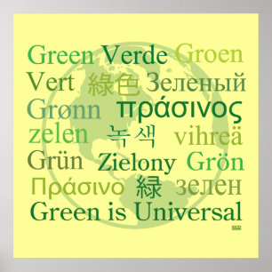 Groen is universeel poster