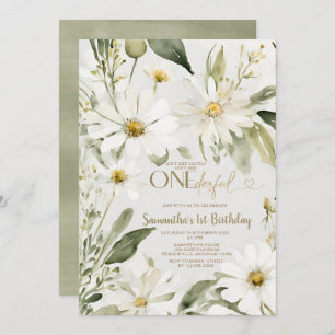 Groen is ze niet mooi 1e verjaardag bloemen kaart