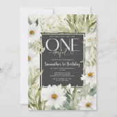 Groen is ze niet mooi 1e verjaardag bloemen kaart (Voorkant)