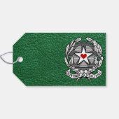 Groen Italië Bruiloft Foto Gift Labels Cadeaulabel (Achterkant Horizontaal)