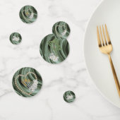 Groen, ivoor, blauw, gouden zijde en oorspuwen confetti (Groep)