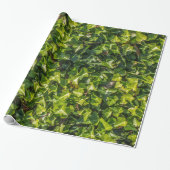 Groen Ivy Wrapping Paper Cadeaupapier (Uitgerold)