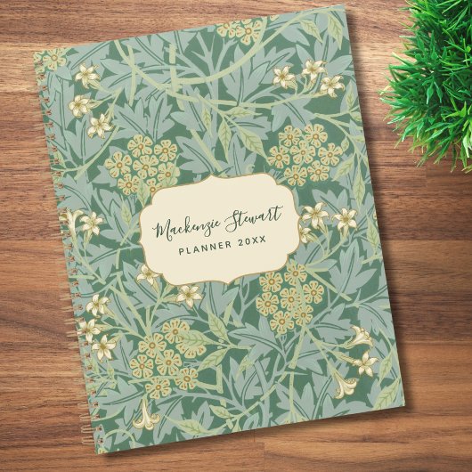 Groen Jasmin Bloemmotief 2026 Planner
