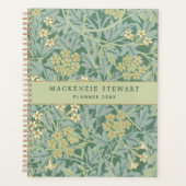 Groen Jasmin Bloempatroon 2026 Planner (Voorkant)