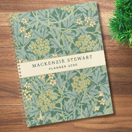 Groen Jasmin Bloempatroon 2026 Planner