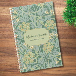 Groen Jasmin Bloempatroon 2026 Planner