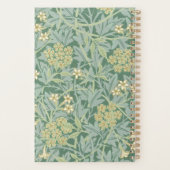 Groen Jasmin Bloempatroon 2026 Planner (Achterkant)