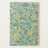 Groen Jasmin Bloempatroon 2026 Planner (Achterkant)