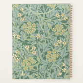 Groen Jasmin Bloempatroon 2026 Planner (Achterkant)