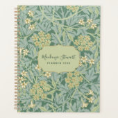 Groen Jasmin Bloempatroon 2026 Planner (Voorkant)
