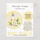 Groen Jasmin Etherische Oliën Waterverf Bloemig Flyer (Voorkant)