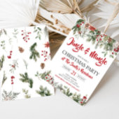 Groen Jingle en Mingle Christmas Party Kaart