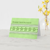 Groen Jubileum Kaart van harte gefeliciteerd (Gele Bloem)