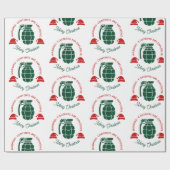 Groen Kadeingkado Kerstdag Inpakpapier (Vlak)
