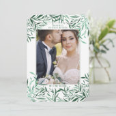 Groen kader foto kaart (Staand voorkant)