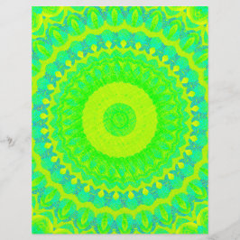 Groen Kaleidoscoop Scrapbookpapier 2-zijdige pagin