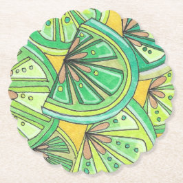 groen kalkhoudend geschulpte Onderzetter