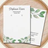 Groen Kalligrafie Oorbellen Sieraden Display Kaart