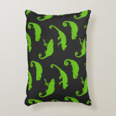 groen kameleonpatroon accent kussen (Voorkant(Verticaal))
