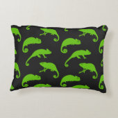 groen kameleonpatroon accent kussen (Achterkant)